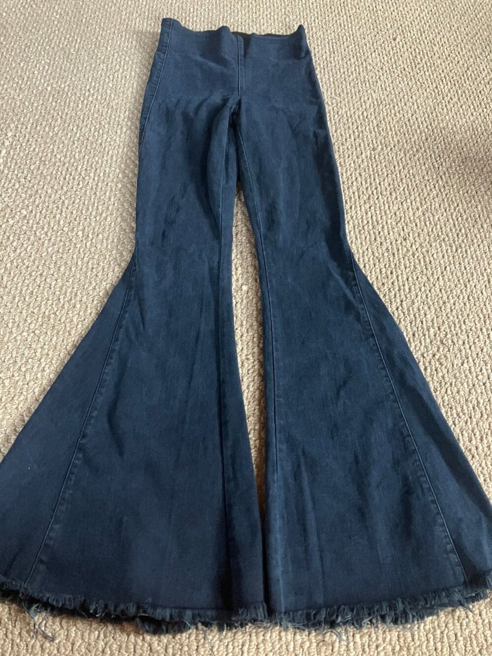 Show Me Your Mumu Blue Bell Bottom Jeans XS 24 * 32